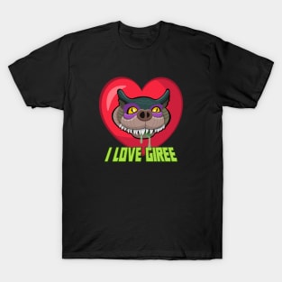 I Love Giree - Red & Green T-Shirt